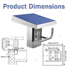 DNEPEI Heavy Duty 304 Stainless Steel Pool Diving Board – 15° Inclined Jump Platform, Non-Slip Surface, Supports 150-200kg Load for Competition & Training Luxury