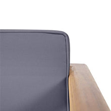 Christopher Knight Home Gallia Outdoor Loveseat Set, Teak Finish, Dark Gray