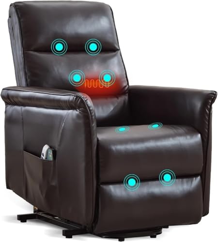 Ergonomic Power Lift Recliner with Heat Massage for Seniors