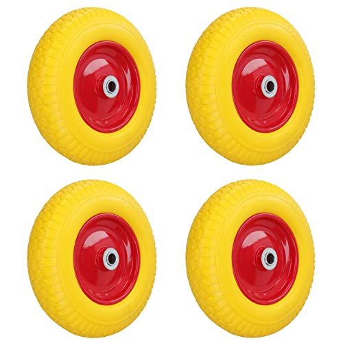 AB Tools 14.5in Puncture Proof Foam Filled Wheelbarrow Wheel 25mm Bore 200kg Capacity 4pk