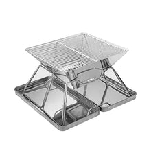 Multifunction Barbecue Grill Barbecue Grill Foldable Charcoal BBQ Grill Set Stainless Steel Smoker Grill for Outdoor Cooking Camping Picnic Outdoor Garden Charcoal BBQ Grill Party (Size : B) (B)