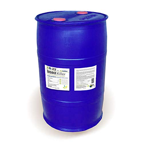 ER-22 by EcoRaider Professional Grade Insect Killer Concentrate 26 GL Barrel, for Bed Bugs, 100% Efficacy Also Kills Eggs and Resitant Strains, Extended Residual, Green and Non-Toxic