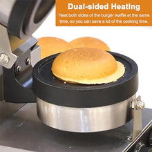 Eastnmythet Non Stick Burger Machine, 11cm Burger Maker Press Machine, Electric Press Burger Machine 1200W, 50-300℃ Commercial Waffle Maker