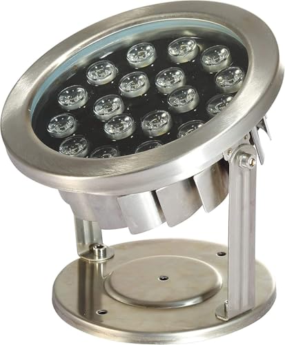 EasyPro LED18WW Stainless Steel Underwater LED Light, 18 Watt