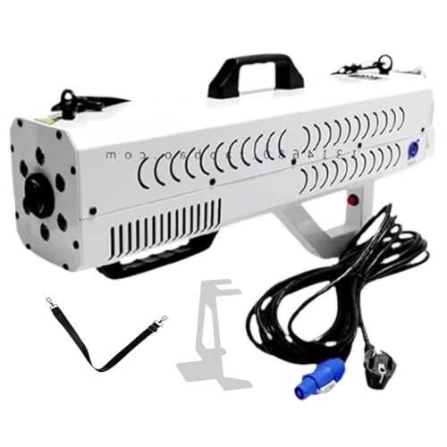 menglanchang Portable Fog Machine,1500w Handheld Smoke Machine with Strap/Stand, Long Range Fogger Haze Maker for Indoor Outdoor Halloween Party Cosplay,High Output Smoke Machine White