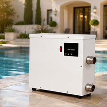 moupeaktain Electric Pool Heater for Above Ground Pool, 220V Water Warmer with Touchscreen Thermostat, 316 Stainless Steel Fast Heating Pool Warmer for Small Pools, Spas and Hot Tubs 5.5KW