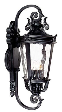 Casa Marseille 31" High Black Traditional Large Outdoor Wall Light Fixture