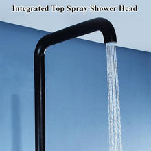 MKLFBY Standing Poolside Shower, Outdoor Shower W/Swivel Shower Head and Adjustable Water Pressure and Non-Slip Base, Stainless Steel Vertical Garden Shower Column