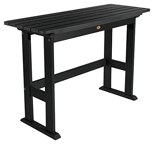 highwood Lehigh Counter Height Balcony Table, Black