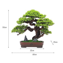 YXIANG56Q Fake Plants Simulation Bonsai Fake Green Plants Potted Plants Office Study Chinese Decorative Ornaments Hotel High-Grade Furnishings Bonsai Tree