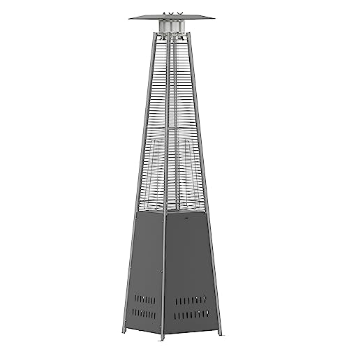 Flash Furniture Commercial 42,000 BTU Stainless Steel Heater, Gray