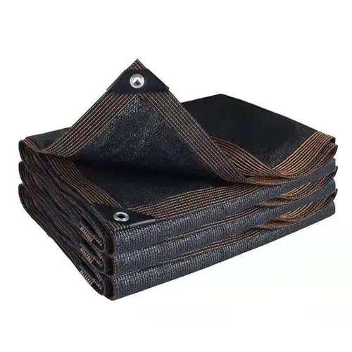 Black Shade Cloth, Sun Netting with HDPE Material and Grommets, Sun Shade Fabric Netting Tear Resistant Breathable, for Plants Greenhouse Outdoor Pergola Lawn