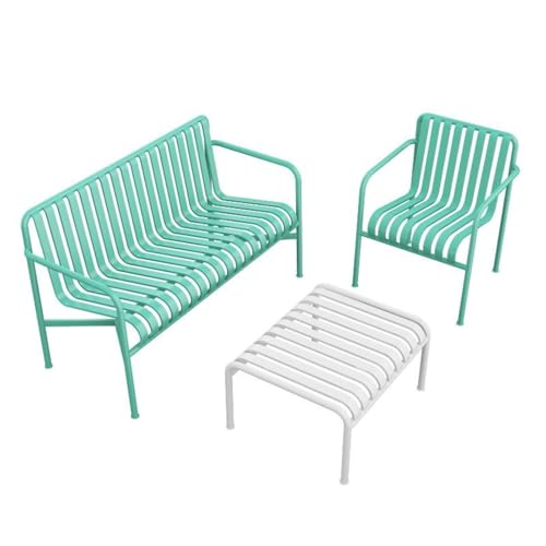 TBJEN Tables and Chairs, Wrought Iron Outdoor Tables and Chairs, Garden Leisure Chairs, Courtyard Balcony Coffee Table Sets, Internet Celebrity Milk Tea Shop Cafe bar(8)