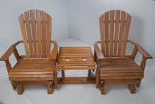 Kilmer Creek Rustic Finished 6 Foot Cedar Fanback Settee Glider, Amish Crafted