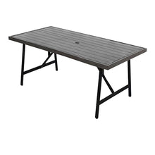 Four Seasons Courtyard 2-Tone Rectangular Slat Top Dining Table, 40" x 70"
