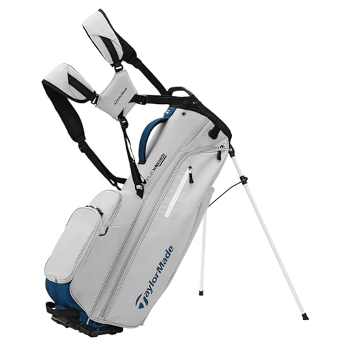 TaylorMade Golf Flextech Stand Bag Silver/Navy