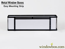 Windowbox 72in. French Quarter Aluminum Window Box Cage Black
