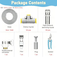 PYYDJQ Patio Misting System Kit Outdoor Cooling, Pavilion/Sun Umbrella/Waterpark Mister Water Spraying Kit Set Leakproof, Easy Assembly Misting Set System