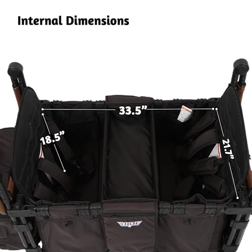 Keenz VYOO Stroller Wagon with Canopy Black