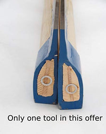 Wisemen Trading Muller Big and Long Broad Axe Ash Handle Left Bevel Natural Forged