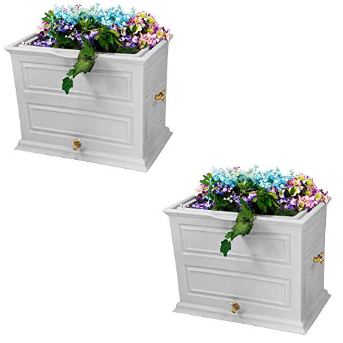 Good Ideas Savannah Colonial Style Rain Saver with Planter Top, 42 Gallon