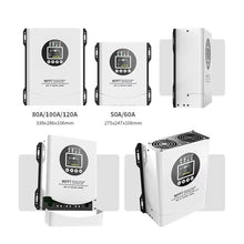MPPT Solar Charge Controller 60A 120A Solar Panel Solar Charge Regulator 12V-96V Battery Max PV Input 230V(MPPT-120A)