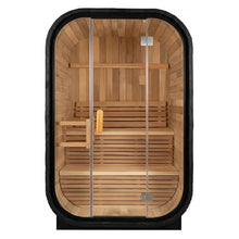 Outdoor Cube Sauna 2 Person, Canadian Red Cedar, 220V 6KW ETL Harvia Heater