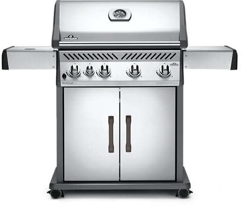 Napoleon Rogue 525 4-Burner Natural Gas Grill with Range Side Burner