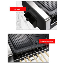YYDS Hot Pot Multifunctional Electric Oven Household Skewers Machine Smokeless Barbecue Grill Grill Shabu Hot Pot Electric Grill (Color : Black)