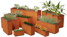 PLANTERCRAFT Large Rectangular Planters for Outdoor Plants – 48x18x18 Corten Steel Planter Box for Patios & Borders | Heavy Duty, Extra Large Outdoor Planters | Fully Assembled Metal Planter Rectangle