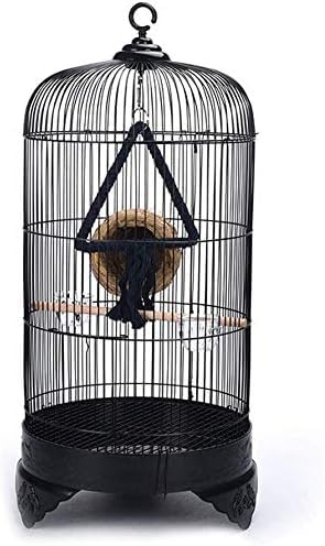 EliteBloom Professional Birdcage Pet Supplies Bird Carrier Gardening Decor Birdhouses European Style Birdcage Round Metal Bird Villa Outdoor Indoor Ornamental Bird Cage,
