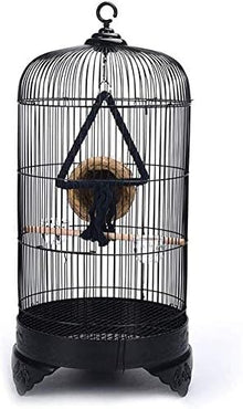 EliteBloom Professional Birdcage Pet Supplies Bird Carrier Gardening Decor Birdhouses European Style Birdcage Round Metal Bird Villa Outdoor Indoor Ornamental Bird Cage,
