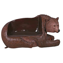 Design Toscano Brawny Grizzly Bear Bench Sculpture Black