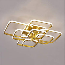 AMAZWI Lamp Modern Ceiling Lights for Living Room Bedroom Acrylic Aluminum Golden Painted Frame Ceiling Lamp Fixtures
