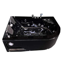 SIMBASHOPPING USA Whirlpool Bathtub Hot Tub Massage 2 Persons Hydrotherapy BLACK HAVANA