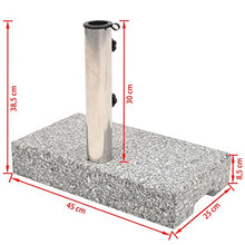 JHNKOJ This Item- Parasol Base Rectangular 25 Kg-Nice