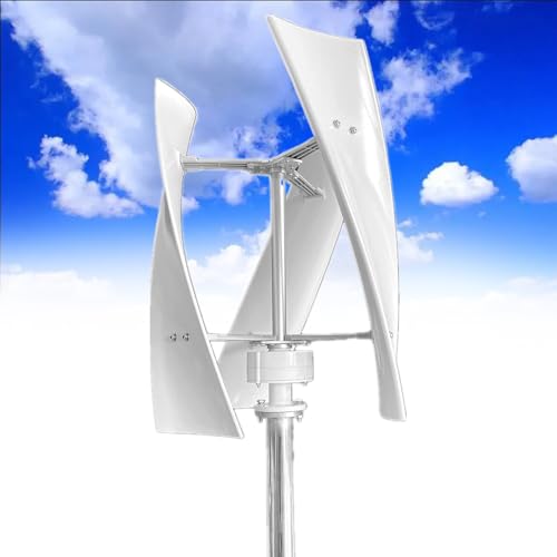 Eastnmythet 12000W Wind Turbine Generator for House, AC Permanent Magnet Wind Generator with Wind-Solar Controller, Vertical Wind Power Generator,12V
