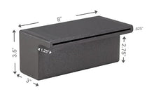 Tomaso 8" ABS Waterfall Cascading Sheer Descent Water Feature Spillway Pool Spa Wall Mount - Gray Plastic (8")