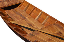 Old Modern Handicrafts South East Asia Sampan Boat Red Bottom