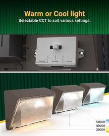 Sunco 6 Pack Wall Packs, Dusk to Dawn, Dual Selectable, 80-120W, Dimmable