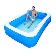 Rsmmpqa Inflatable Pool Blow Up Family Full-Sized Pool for Kids Toddlers Swim Center for Outdoor Garden Backyard Water Party Backyard Water Party