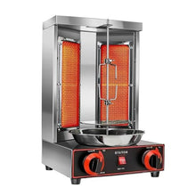 Electric Turkey Rotisserie, 360° Rotating Vertical Rotisserie, Smokeless Rotisserie, Commercial Shawarma Rotisserie for Turkey Barbecue Home Party Garden,Gas