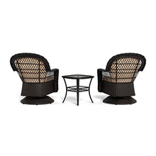 Tortuga Outdoor Biloxi 3 Piece Resin Wicker Bistro Set Expresso-Dark