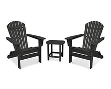 POLYWOOD South Beach 3-Piece Adirondack Chair Set with Side Table