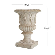 callmego Garden Urn Planter with Classic Design for Outdoor Patio and Lawn Decor