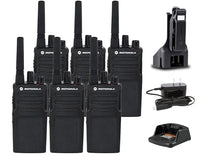 Motorola Solutions RMV2080 Business Two-Way Radio Pack of 6 Black