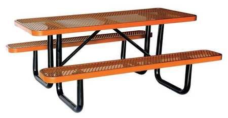 Materro Picnic Table, 72" W x30 D, Brown
