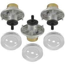 SamLng Universal Mower Deck Spindle & Pulley Kit, 6-Pack - Replacement Part #AM144608, Fits Z315E, X330, X570, X710 Series 48-60" Decks