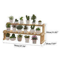 RWGOVLU Plant Stand Small Plant Stand Indoor Ladder Shelf 2 Tiers Desktop Flower Stand Window Wood Plant Trellis For Succulent Cupcake Spice Rack Countertop Flower Display Rack S