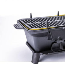 Charcoal Grills, Barbecue Grill, Portable Mini Charcoal Grill Desk Tabletop Outdoor All Cast Iron Smoker Grill for Picnic Garden Terrace Camping Travel